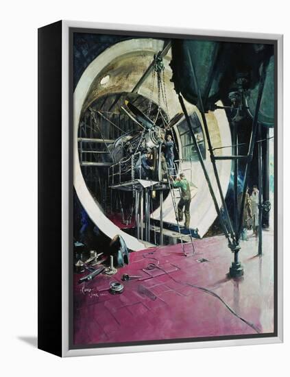 The Wind Tunnel , 1944 (Oil on Canvas)-Terence Cuneo-Framed Premier Image Canvas