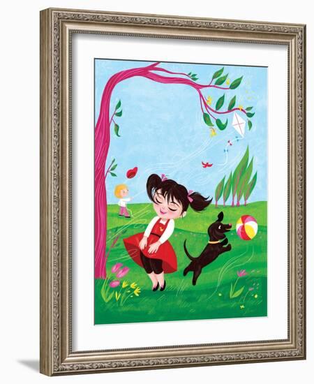 The Wind - Turtle-Elisa Chavarri-Framed Giclee Print