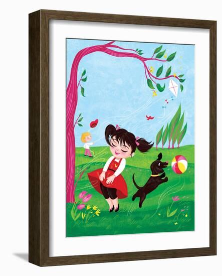 The Wind - Turtle-Elisa Chavarri-Framed Giclee Print