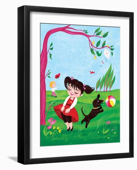 The Wind - Turtle-Elisa Chavarri-Framed Giclee Print