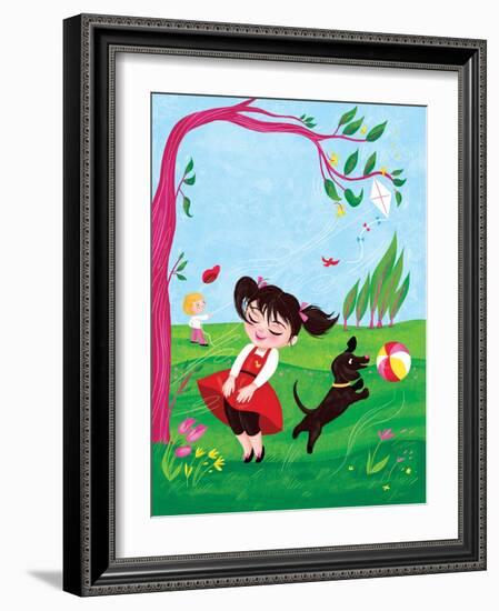 The Wind - Turtle-Elisa Chavarri-Framed Giclee Print