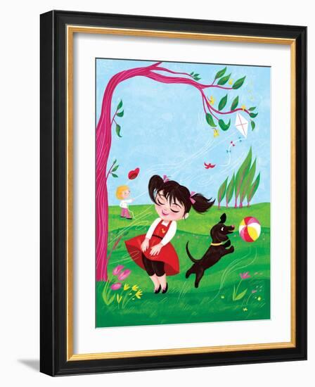 The Wind - Turtle-Elisa Chavarri-Framed Giclee Print