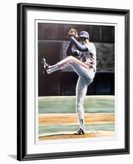 The Wind Up (New York Mets Dwight Gooden)-Jack Lane-Framed Collectable Print