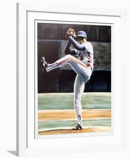 The Wind Up (New York Mets Dwight Gooden)-Jack Lane-Framed Collectable Print