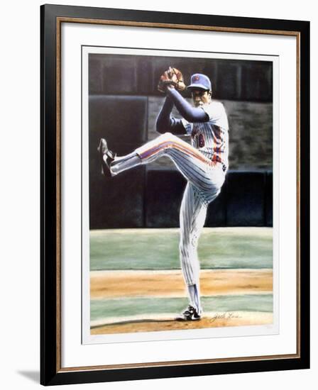 The Wind Up (New York Mets Dwight Gooden)-Jack Lane-Framed Collectable Print