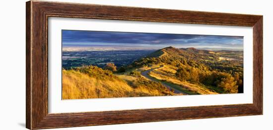 The Winding Footpath Through the Malvern Hills in Autumn, Worcestershire, England, United Kingdom-John Alexander-Framed Photographic Print