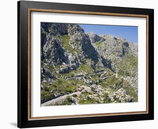 The Winding Mountain Road to Sa Calobra, Mallorca, Balearic Islands, Spain, Europe-Ruth Tomlinson-Framed Photographic Print