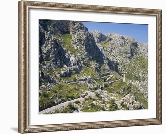 The Winding Mountain Road to Sa Calobra, Mallorca, Balearic Islands, Spain, Europe-Ruth Tomlinson-Framed Photographic Print