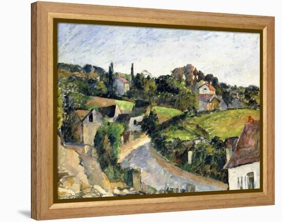 The Winding Road, C.1877-Paul Cézanne-Framed Premier Image Canvas