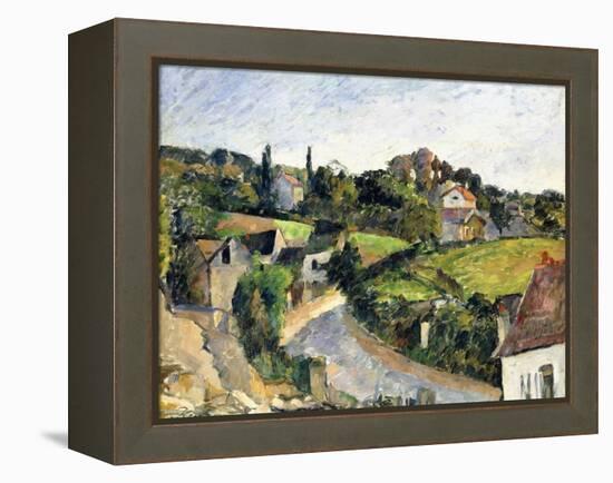 The Winding Road, C.1877-Paul Cézanne-Framed Premier Image Canvas