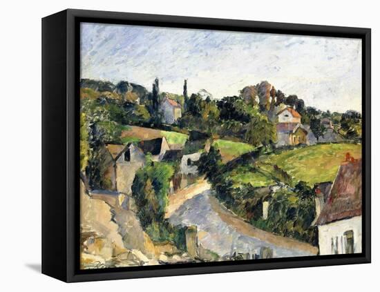 The Winding Road, C.1877-Paul Cézanne-Framed Premier Image Canvas