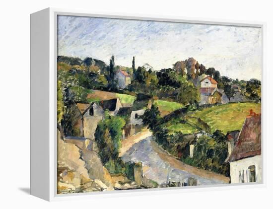 The Winding Road, C.1877-Paul Cézanne-Framed Premier Image Canvas