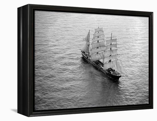 The Windjammer Penang Sailing in the English Channel, 1935-null-Framed Premier Image Canvas