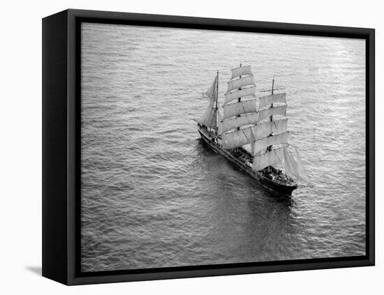 The Windjammer Penang Sailing in the English Channel, 1935-null-Framed Premier Image Canvas