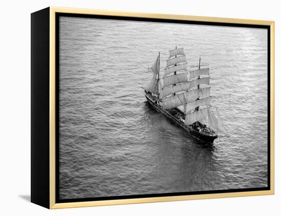 The Windjammer Penang Sailing in the English Channel, 1935-null-Framed Premier Image Canvas