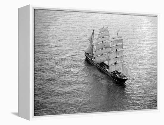 The Windjammer Penang Sailing in the English Channel, 1935-null-Framed Premier Image Canvas