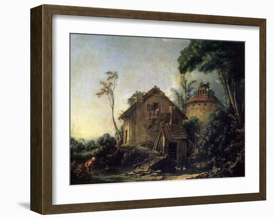 The Windmill, 1752-François Boucher-Framed Giclee Print