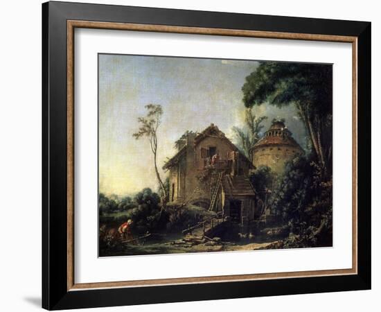 The Windmill, 1752-François Boucher-Framed Giclee Print