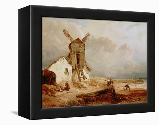 The Windmill, 19Th-William Clarkson Stanfield-Framed Premier Image Canvas