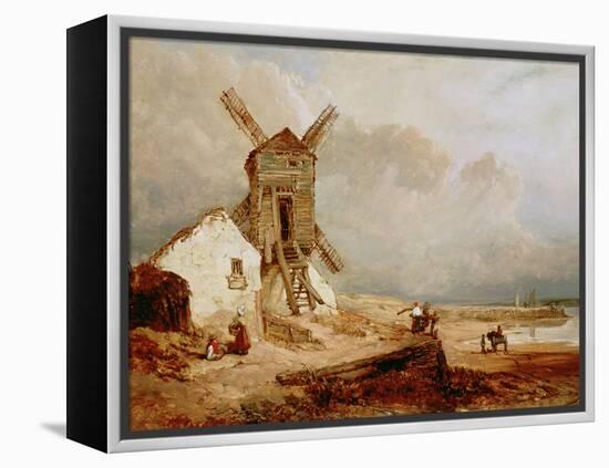 The Windmill, 19Th-William Clarkson Stanfield-Framed Premier Image Canvas
