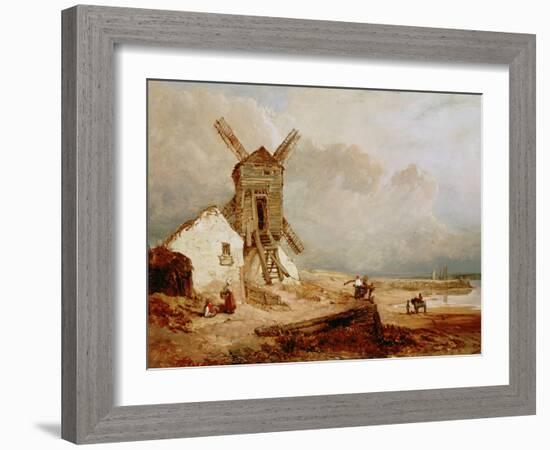 The Windmill, 19Th-William Clarkson Stanfield-Framed Giclee Print