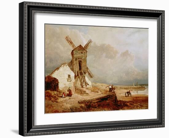 The Windmill, 19Th-William Clarkson Stanfield-Framed Giclee Print