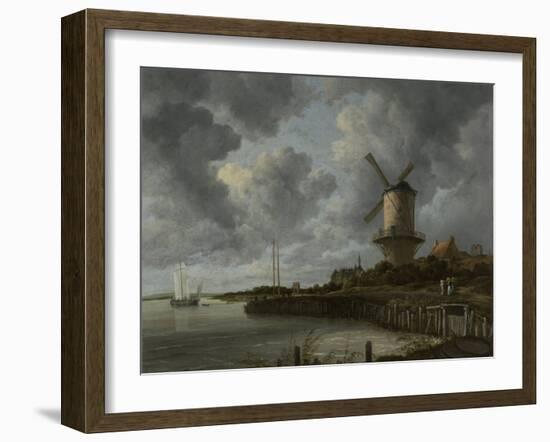 The Windmill at Wijk Duurstede, C.1668-70-Jacob Isaaksz Ruisdael-Framed Giclee Print