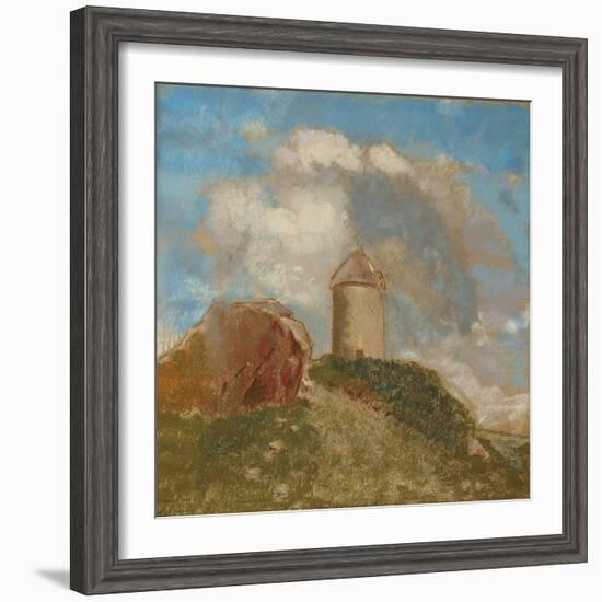 The Windmill, C.1880-Odilon Redon-Framed Giclee Print