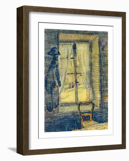 The Window at Bataille's-Vincent van Gogh-Framed Giclee Print