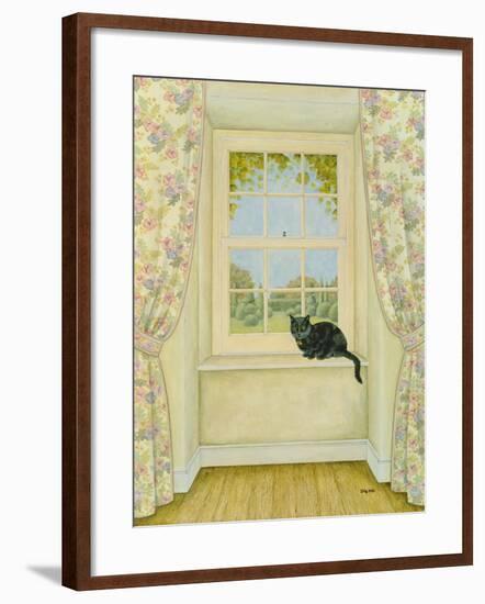 The Window Cat-Ditz-Framed Giclee Print