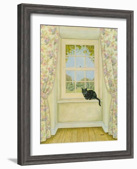 The Window Cat-Ditz-Framed Giclee Print