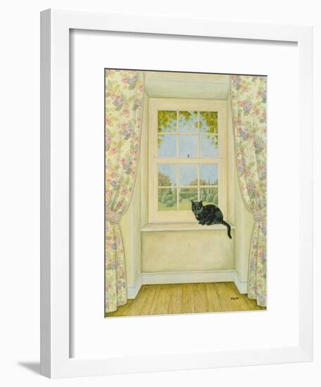 The Window Cat-Ditz-Framed Giclee Print