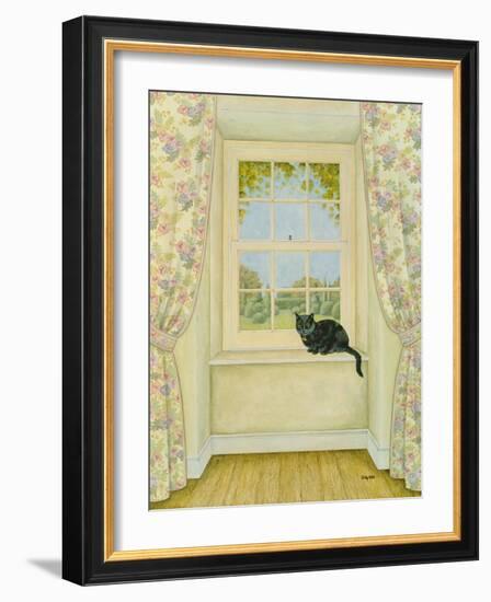 The Window Cat-Ditz-Framed Giclee Print