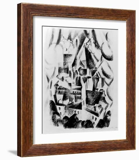 The Window to the City, 1910-Robert Delaunay-Framed Giclee Print