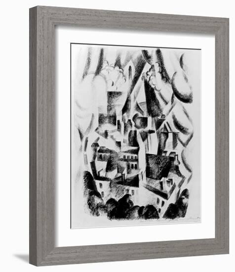 The Window to the City, 1910-Robert Delaunay-Framed Giclee Print