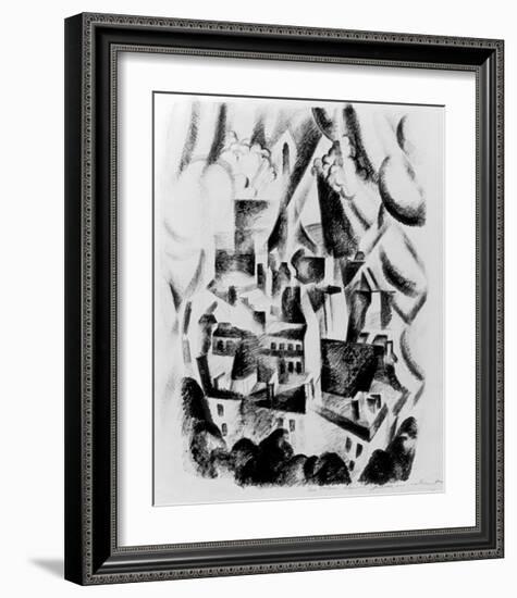 The Window to the City, 1910-Robert Delaunay-Framed Giclee Print