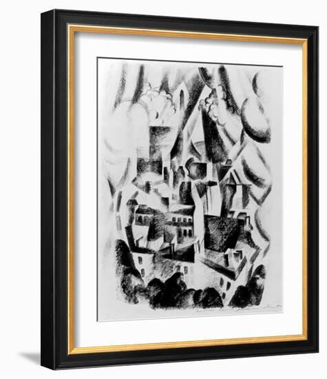 The Window to the City, 1910-Robert Delaunay-Framed Giclee Print