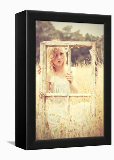 The Window-Sabine Rosch-Framed Premier Image Canvas