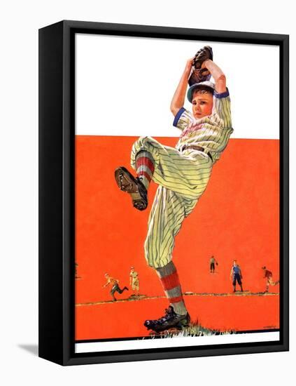 "The Windup,"August 18, 1934-Eugene Iverd-Framed Premier Image Canvas