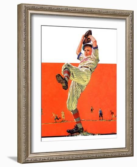 "The Windup,"August 18, 1934-Eugene Iverd-Framed Giclee Print