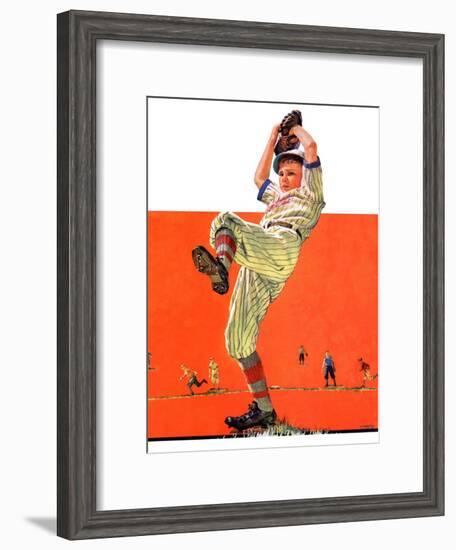 "The Windup,"August 18, 1934-Eugene Iverd-Framed Giclee Print