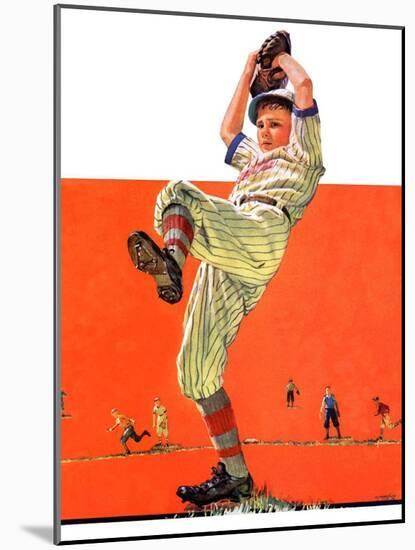 "The Windup,"August 18, 1934-Eugene Iverd-Mounted Giclee Print