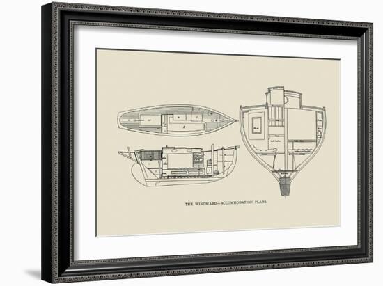 The Windward-Accommodation Plans-Charles P. Kunhardt-Framed Art Print