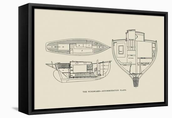 The Windward-Accommodation Plans-Charles P. Kunhardt-Framed Stretched Canvas