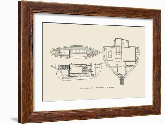 The Windward-Accommodation Plans-Charles P. Kunhardt-Framed Art Print