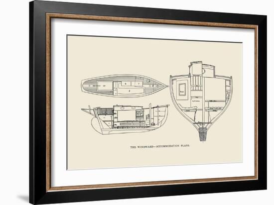 The Windward-Accommodation Plans-Charles P. Kunhardt-Framed Art Print