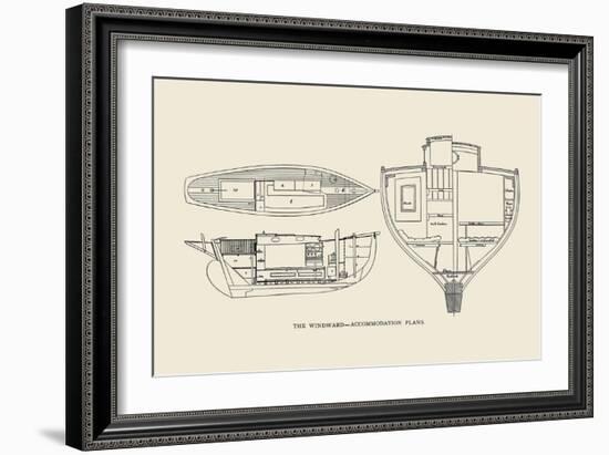 The Windward-Accommodation Plans-Charles P. Kunhardt-Framed Art Print