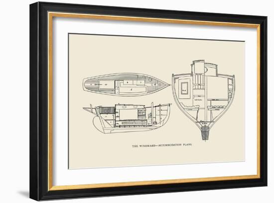 The Windward-Accommodation Plans-Charles P. Kunhardt-Framed Art Print