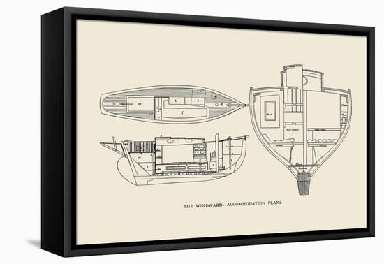 The Windward-Accommodation Plans-Charles P. Kunhardt-Framed Stretched Canvas