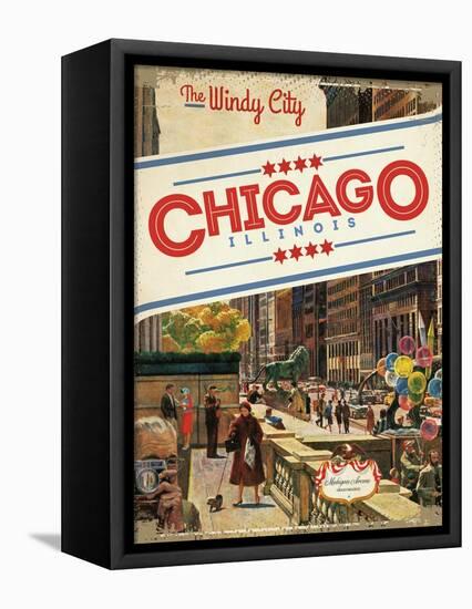 The Windy City-null-Framed Premier Image Canvas